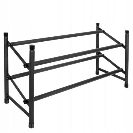 Pantofar extensibil cu 2 rafturi, 62-115cm, negru [12]