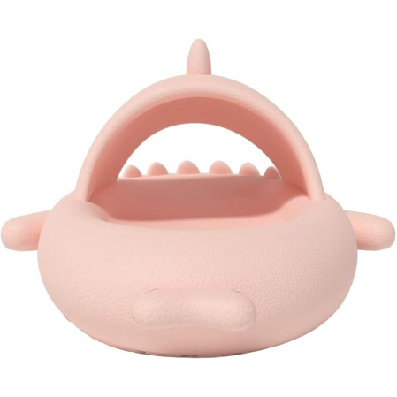 Papuci Tip Rechin, , Unisex, din Spuma EVA, Talpa Groasa Antiderapanta, Rezistenti la Uzura, Marime 36-37, Roz [2]