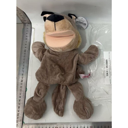 Papusa de Mana pentru Teatru de Papusi, , din Plus, 25 x 10 x 8 cm, Model Lup, Bej [10]