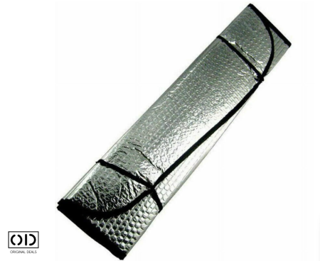 Parasolar Auto ORIGINAL DEALS, Silver Metalic, 130x60 cm – Protectie Eficienta UV, Reduce Temperatura din Interior, Cu Ventuze Incluse [5]