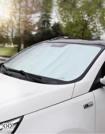 Parasolar Auto ORIGINAL DEALS, Silver Metalic, 130x60 cm – Protectie Eficienta UV, Reduce Temperatura din Interior, Cu Ventuze Incluse [8]