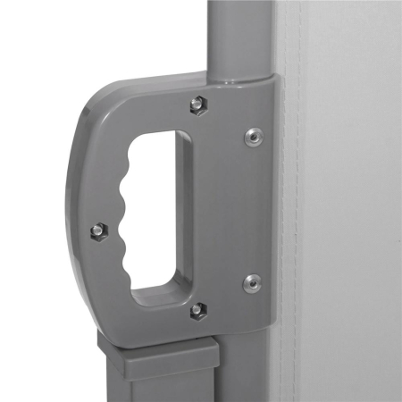 Paravan lateral pentru intimitate, extensibil, sistem fixare inclus, 160x300cm, gri deschis [8]