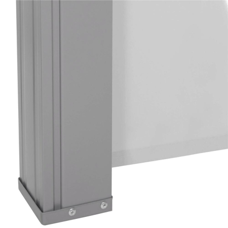 Paravan lateral pentru intimitate, extensibil, sistem fixare inclus, 160x300cm, gri deschis [14]