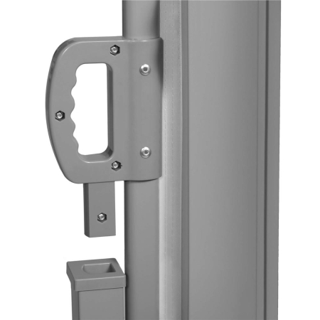 Paravan lateral pentru intimitate, extensibil, sistem fixare inclus, 160x300cm, gri deschis [12]