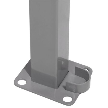 Paravan lateral pentru intimitate, extensibil, sistem fixare inclus, 160x300cm, gri deschis [9]