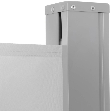 Paravan lateral pentru intimitate, extensibil, sistem fixare inclus, 160x300cm, gri deschis [13]