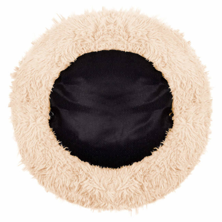 Pat Sersimo pentru caini si pisici, cu husa detasabila, crem, diametru 90cm [6]