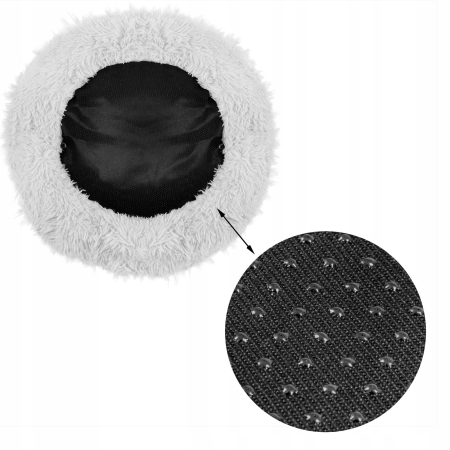 Pat Sersimo pentru caini si pisici, cu husa detasabila, gri, diametru 120cm [7]