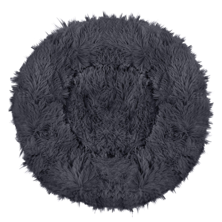 Pat Sersimo pentru caini si pisici, cu husa detasabila, gri inchis, diametru 80cm [12]