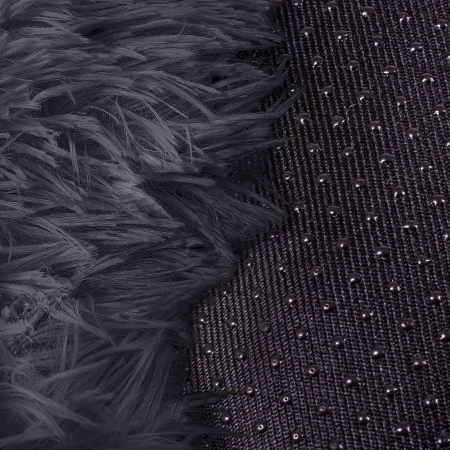 Pat Sersimo pentru caini si pisici, cu husa detasabila, gri inchis, diametru 80cm [7]