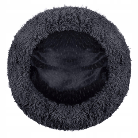 Pat Sersimo pentru caini si pisici, cu husa detasabila, gri inchis, diametru 80cm [5]