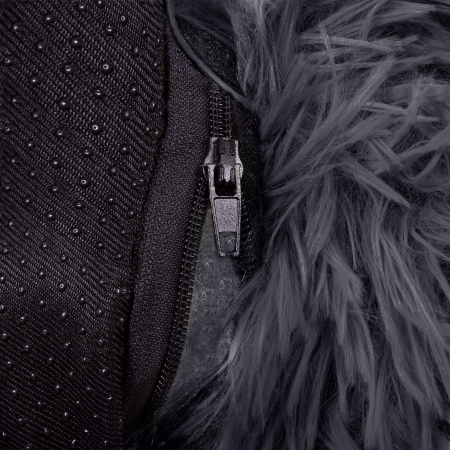 Pat Sersimo pentru caini si pisici, cu husa detasabila, gri inchis, diametru 80cm [6]