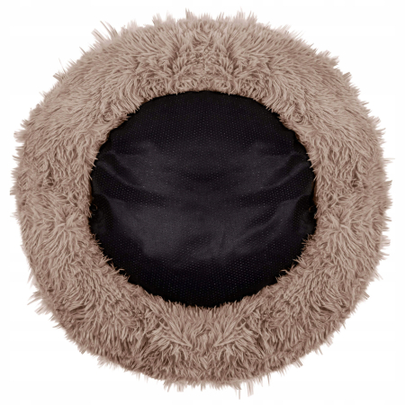 Pat Sersimo pentru caini si pisici, cu husa detasabila, maro deschis, diametru 80cm [7]