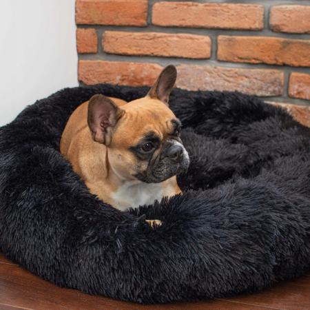 Pat Sersimo pentru caini si pisici, cu husa detasabila, negru, 40cm [3]