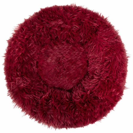 Pat Sersimo pentru caini si pisici, cu husa detasabila, visiniu, diametru 60cm [2]