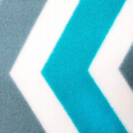 Patura pentru picnic sau plaja, cu folie izolatoare si maner, 160x200cm, alb albastru [5]