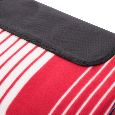 Patura pentru picnic sau plaja, cu folie izolatoare si maner, 200x200cm, albastru rosu [5]