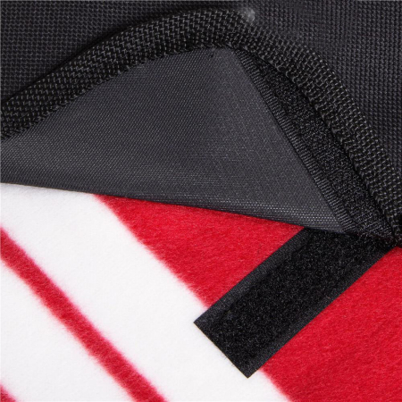 Patura pentru picnic sau plaja, cu folie izolatoare si maner, 160x200cm, albastru rosu [7]