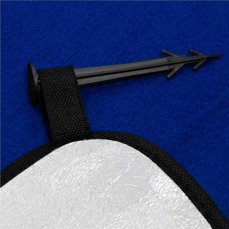 Patura pentru picnic sau plaja, cu folie izolatoare si maner, 200x200cm, albastru cobalt [4]