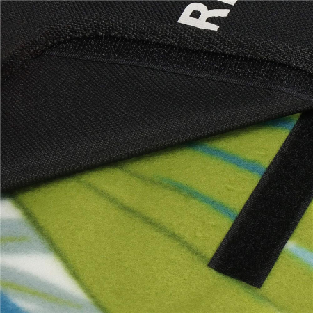 Patura pentru picnic sau plaja, cu folie izolatoare si maner, 200x200cm, model frunze, verde [6]