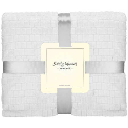 ✨TOATE PRODUSELE✨ - Patura pufoasa pentru 2 persoane, 2 fete, model in relief, 170x210cm, gri deschis