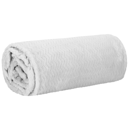 Patura pufoasa pentru 2 persoane, 2 fete, model in relief, 200x220cm, gri [1]