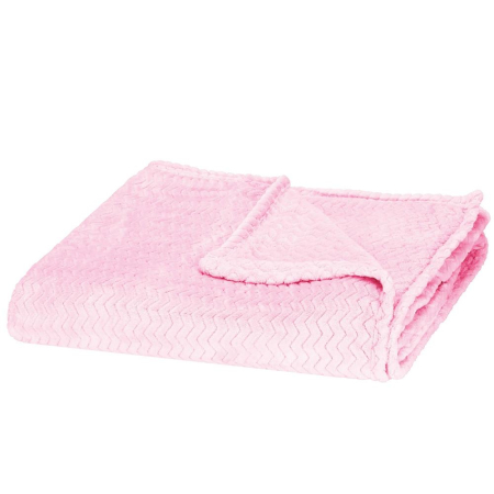 Patura pufoasa pentru 2 persoane, 2 fete, model in relief, 200x220cm, roz [3]