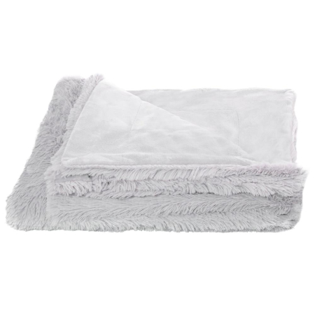 Patura pufoasa si calduroasa pentru 2 persoane, 200x220cm, gri deschis [8]