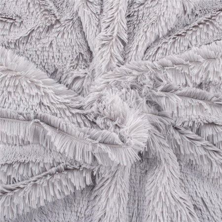 Patura pufoasa si calduroasa pentru 2 persoane, 200x240cm, gri deschis [7]