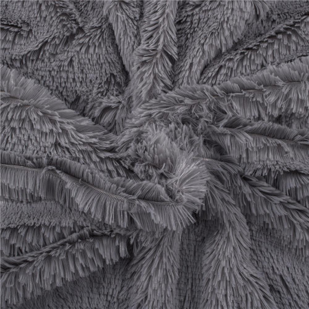 Patura pufoasa si calduroasa pentru 2 persoane, 200x240cm, gri [7]