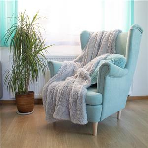 Patura pufoasa si calduroasa pentru 2 persoane, 200x240cm, gri deschis [1]