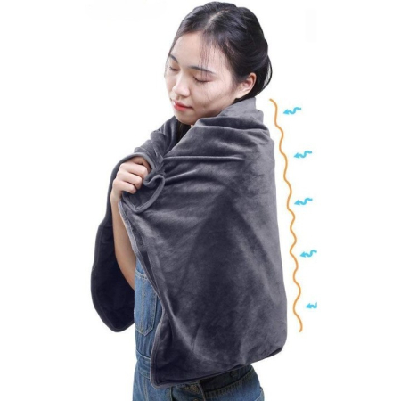Patura - Șal gri cu sursa de incalzire incarcare USB [3]