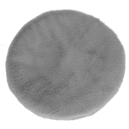 Patut pisici si caini, moale si pufos, antiderapant, perna detasabila, 38x36x36 cm, gri [8]