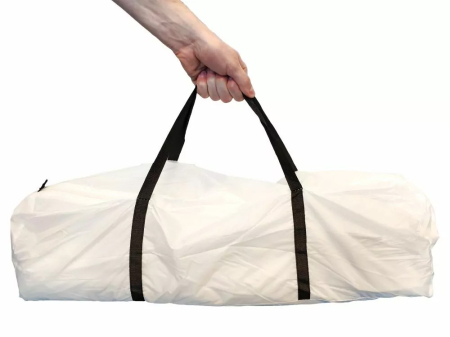 Pavilion gradina 350x350x230 cm, structura fibra de sticla, acoperis poliester impermeabil, verde cu alb [1]