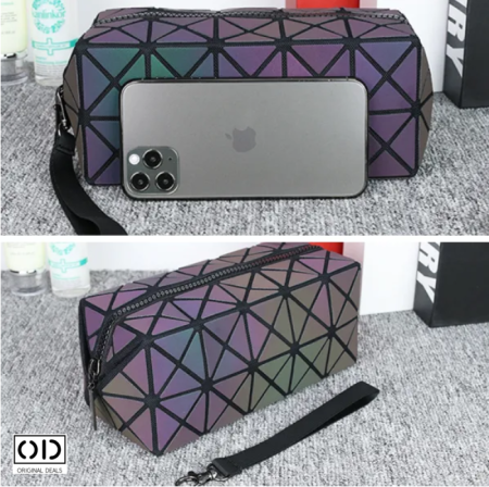 Penar Reflectorizant cu Elemente Geometrice, PVC Premium, cu Fermoar si Maner – Original Deals [3]