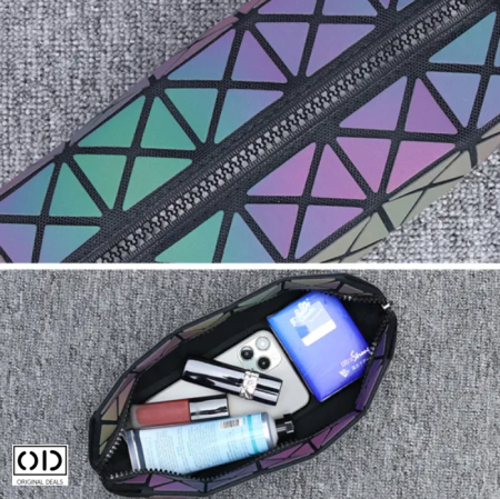 Penar Reflectorizant cu Elemente Geometrice, PVC Premium, cu Fermoar si Maner – Original Deals [4]