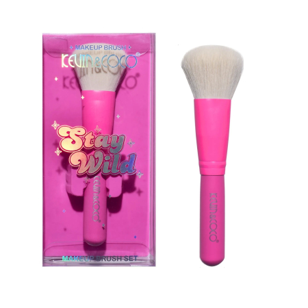 Pensula de Machiaj, KEVIN & COCO, Stay Wild, 14 x 4 x 1.5 cm, Roz [2]