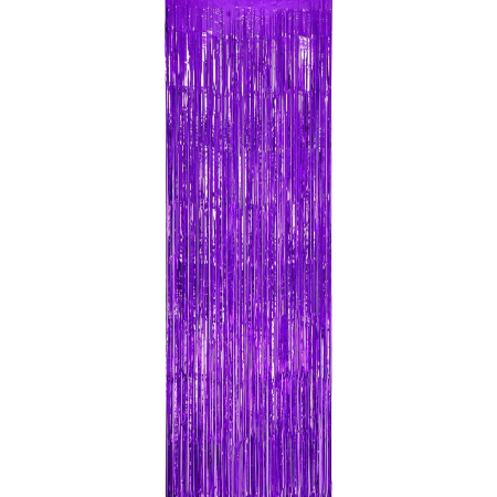 ✨TOATE PRODUSELE✨ - Perdea Franjurata, , Model Decor Petrecere, pentru Fundal de Poze, Amenajare Colorata a Petrecerii, Dimensiune 100x200 cm, Mov Deschis