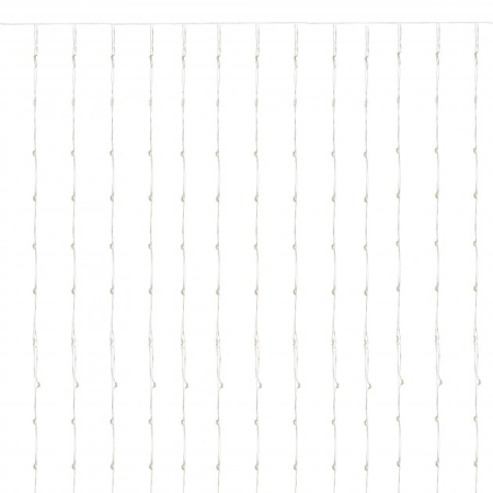 Perdea luminoasa 300 LED-uri, 3m, pentru interior/exterior, telecomanda, iluminare alba [3]