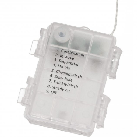 Perdea luminoasa 300 LED-uri, 3m, pentru interior/exterior, telecomanda, iluminare alba [6]