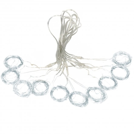 Perdea luminoasa 300 LED-uri, 3m, pentru interior/exterior, telecomanda, iluminare alba [5]