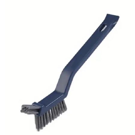 Perie 3in1 de Curatat Podele si Rosturi, , Lungime Maner 28 cm, Peri din PP, Otel si Plastic, Cleste pentru Scame si Par Inclus, Albastru [7]