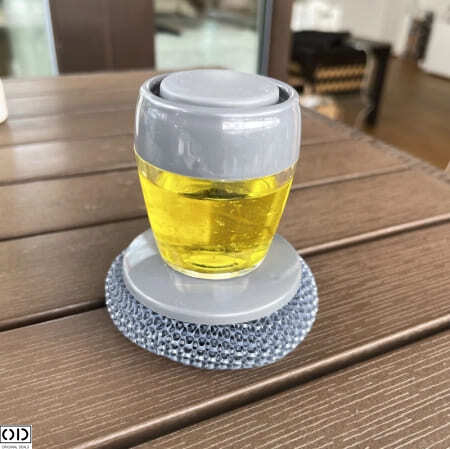 Perie cu Recipient pentru Spalat Vase Perie pentru vase Solutie pentru spalat vase Perie de sarma pentru vase Perie pentru cratite din teflon Perii cu recipient pentru detergent [14]