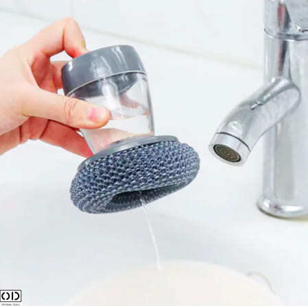 Perie cu Recipient pentru Spalat Vase Perie pentru vase Solutie pentru spalat vase Perie de sarma pentru vase Perie pentru cratite din teflon Perii cu recipient pentru detergent [13]