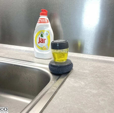 Perie cu Recipient pentru Spalat Vase Perie pentru vase Solutie pentru spalat vase Perie de sarma pentru vase Perie pentru cratite din teflon Perii cu recipient pentru detergent [9]