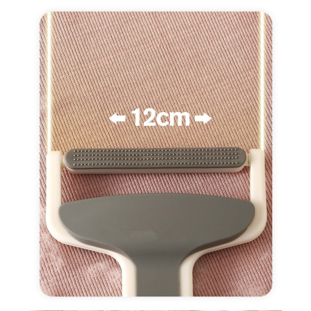 Perie de Indepartarea a Parului si Scamelor, , 12 x 15 cm, Maner Confortabil, Alb/Gri [4]