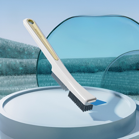 Perie de Sarma pentru Bucatarie, , din Doua Bucati, Maner Lung cu Gaura de Prindere, Peri din Otel, Anti-Reziduu, Anti-Murdarie, 24.5x2.7x6.7cm, Alb [9]