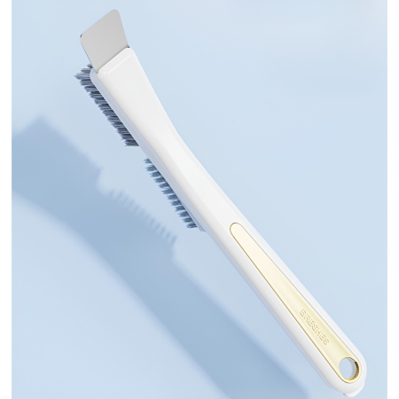 Perie de Sarma pentru Bucatarie, , din Doua Bucati, Maner Lung cu Gaura de Prindere, Peri din Otel, Anti-Reziduu, Anti-Murdarie, 24.5x2.7x6.7cm, Alb [12]