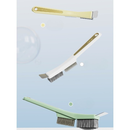 Perie de Sarma pentru Bucatarie, , din Doua Bucati, Maner Lung cu Gaura de Prindere, Peri din Otel, Anti-Reziduu, Anti-Murdarie, 24.5x2.7x6.7cm, Verde [5]