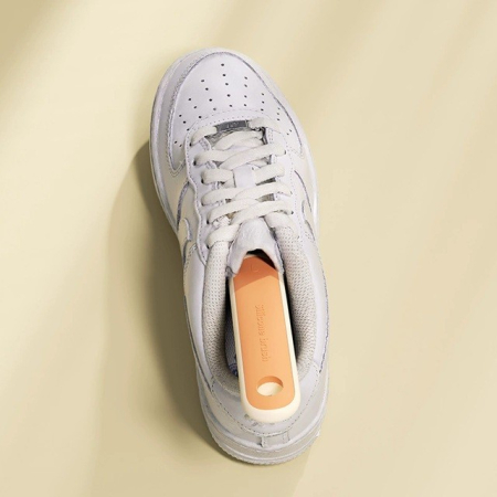 Perie Multifunctionala 2 in 1, , Perie Densa/Perie din Piele de Caprioara, cu Recipient Lichid, Maner Lung, 20.1x 4.3 x 5 cm, Portocaliu [10]